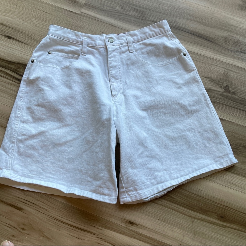 Vintage JG Hook Women's White Jean Shorts